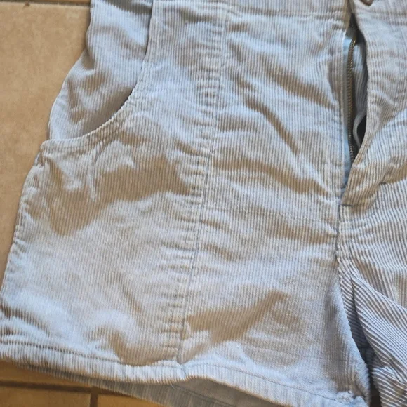 Weeds Vintage Blue High Waist Corduroy Shorts - Picture 4 of 9